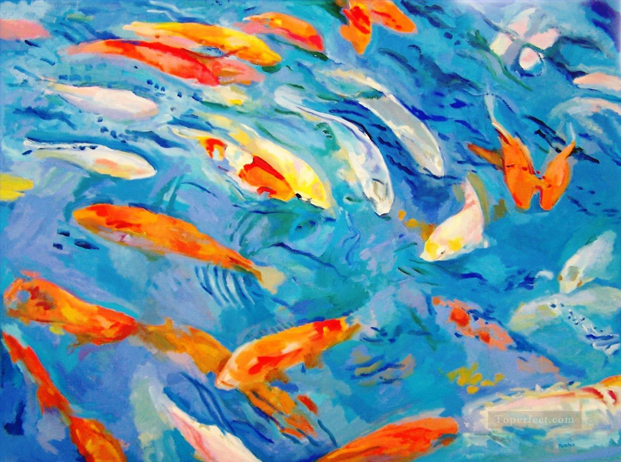 poissons des fonds marins Peintures à l'huile